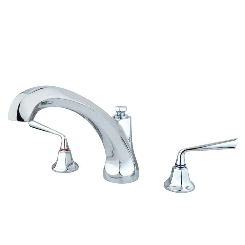 Silver Sage Two-Handle 3-Hole Deck Mount Roman Tub Faucet