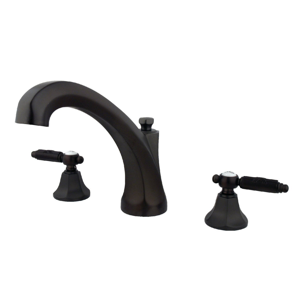Georgian Two-Handle 3-Hole Deck Mount Roman Tub Faucet
