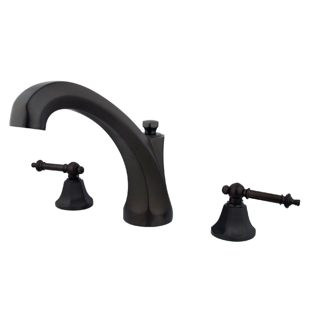 Metropolitan Two-Handle 3-Hole Deck Mount Roman Tub Faucet