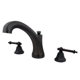 Metropolitan Two-Handle 3-Hole Deck Mount Roman Tub Faucet