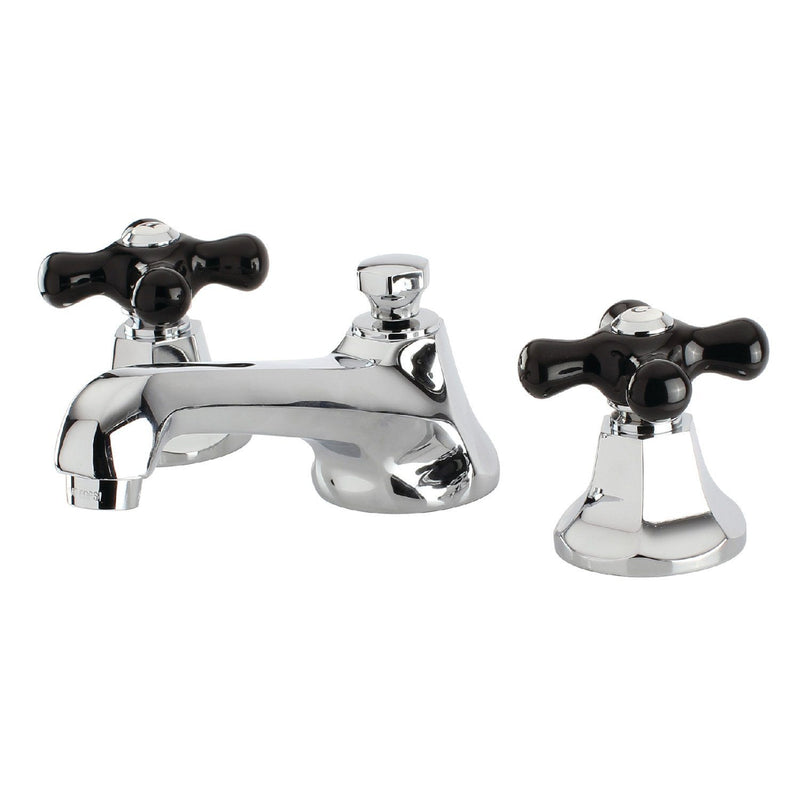 Duchess Two-Handle 3-Hole Deck Mount Widespread Bathroom Faucet with Brass Pop-Up Drain