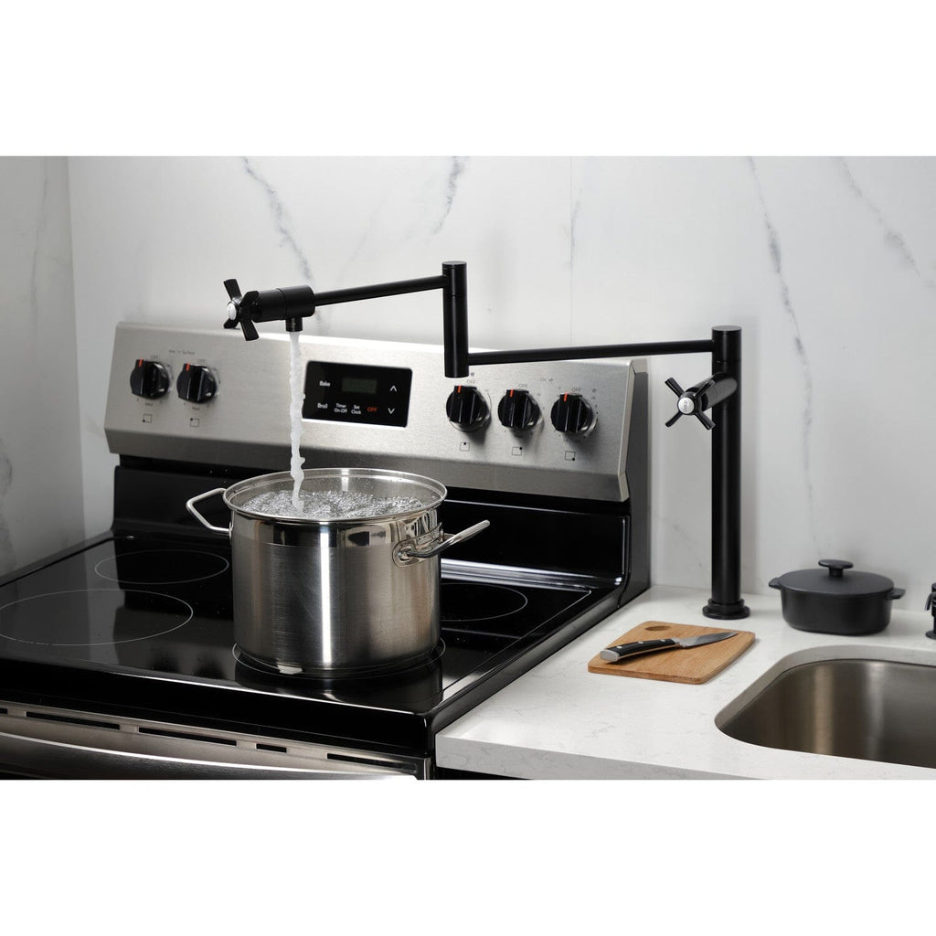 Millennium Two-Handle 1-Hole Deck Mount Pot Filler Faucet