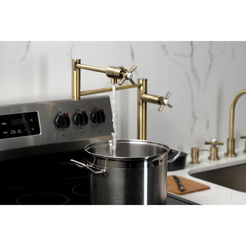 Millennium Two-Handle 1-Hole Deck Mount Pot Filler Faucet