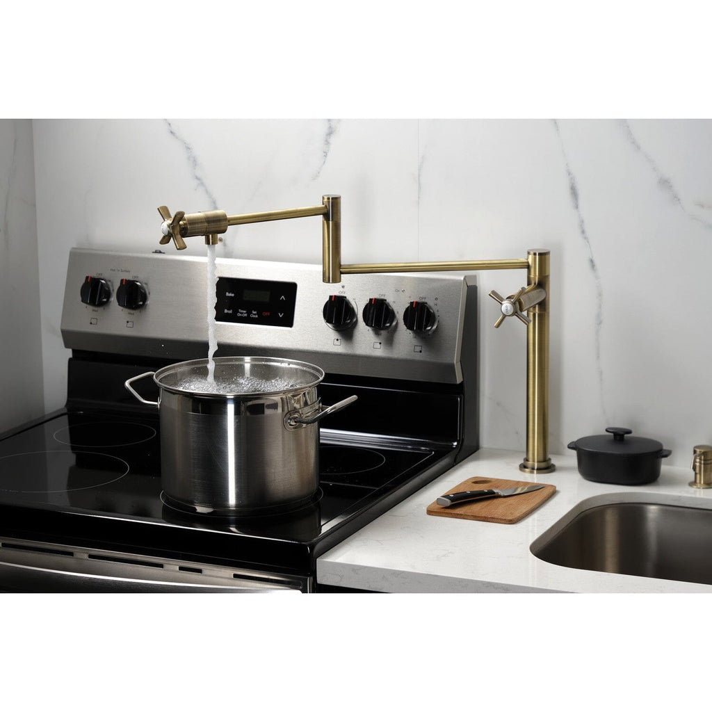 Millennium Two-Handle 1-Hole Deck Mount Pot Filler Faucet