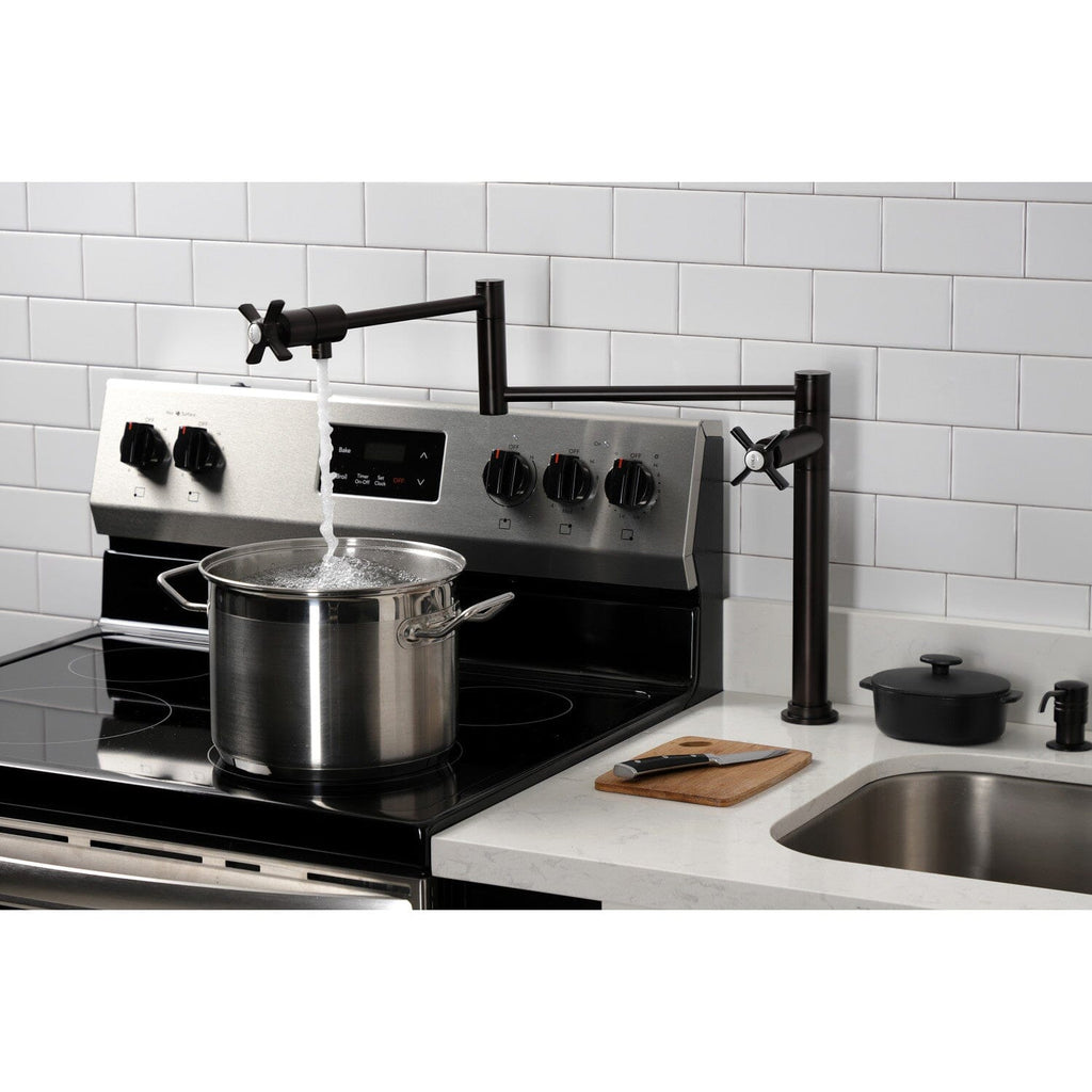 Millennium Two-Handle 1-Hole Deck Mount Pot Filler Faucet