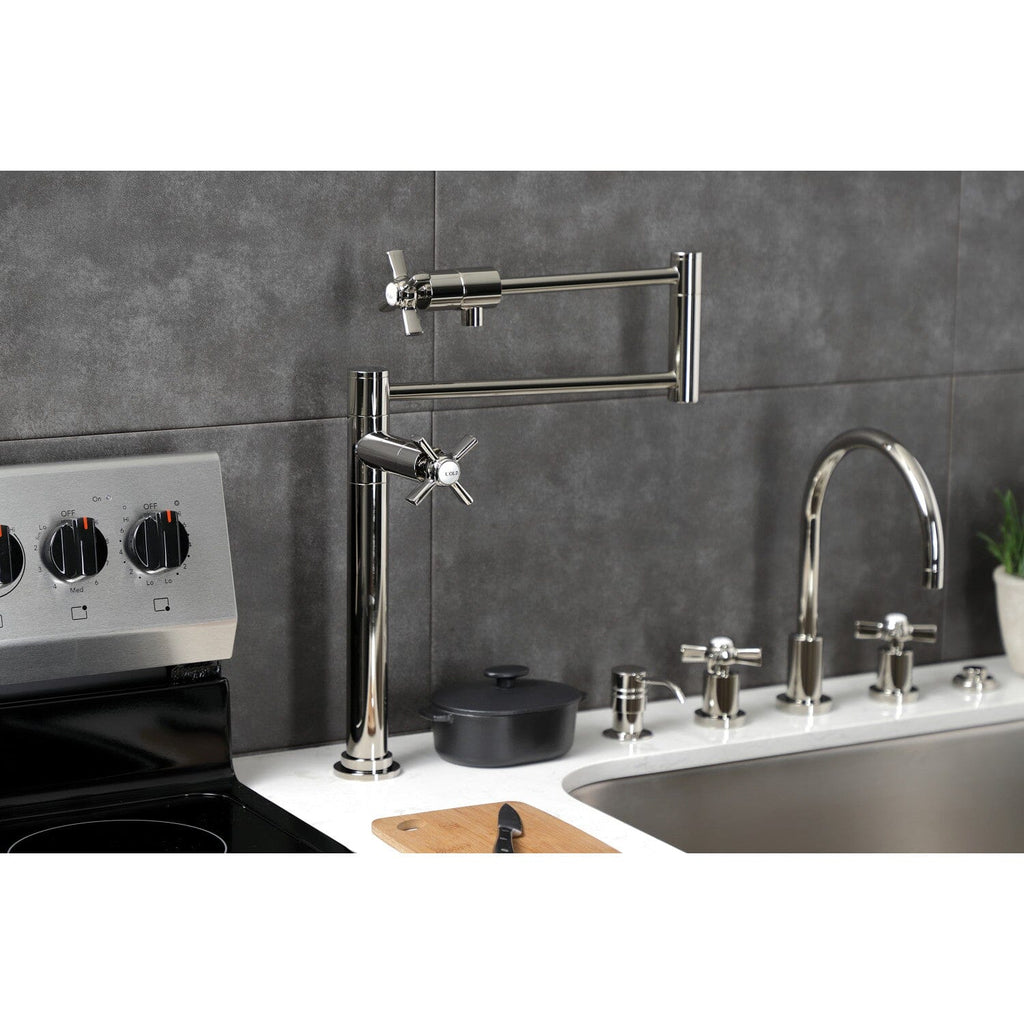 Millennium Two-Handle 1-Hole Deck Mount Pot Filler Faucet