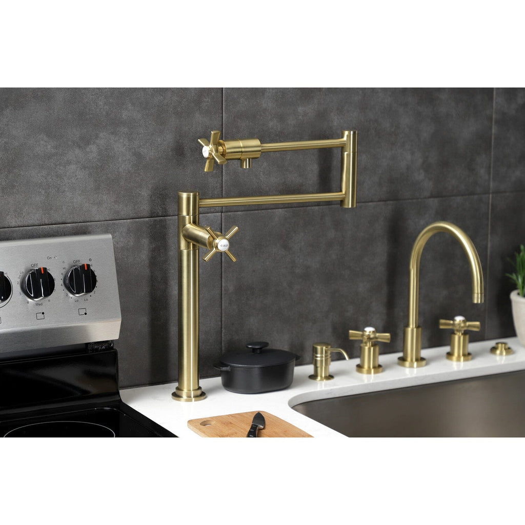 Millennium Two-Handle 1-Hole Deck Mount Pot Filler Faucet