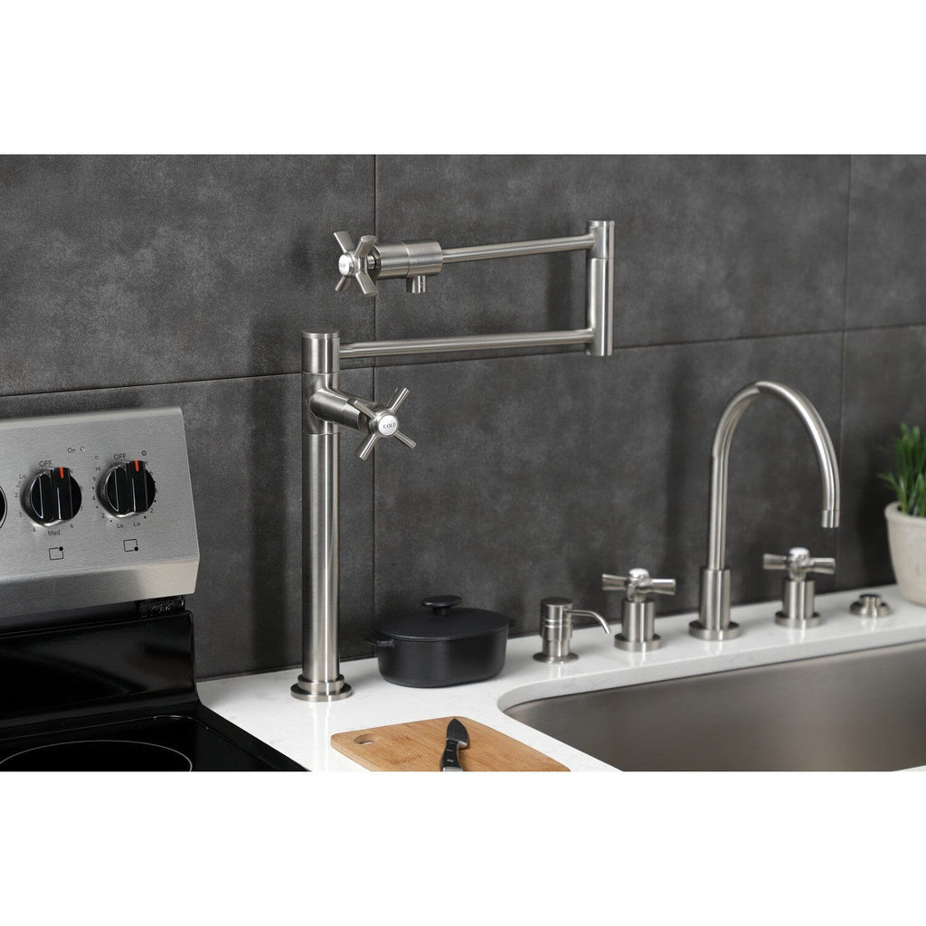 Millennium Two-Handle 1-Hole Deck Mount Pot Filler Faucet