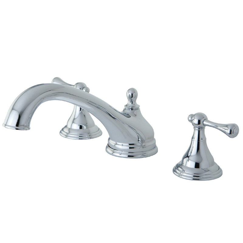 Vintage Two-Handle 3-Hole Deck Mount Roman Tub Faucet