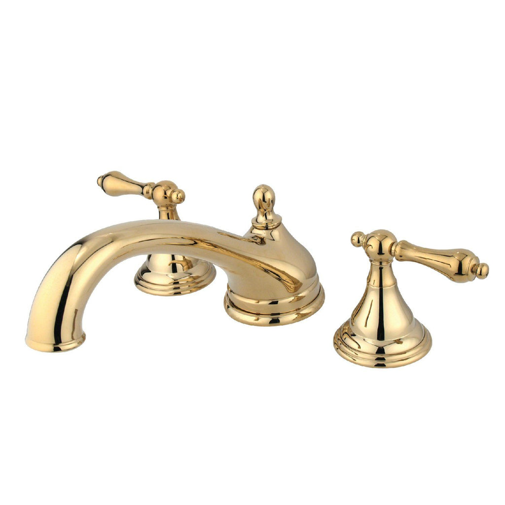 Vintage Two-Handle 3-Hole Deck Mount Roman Tub Faucet