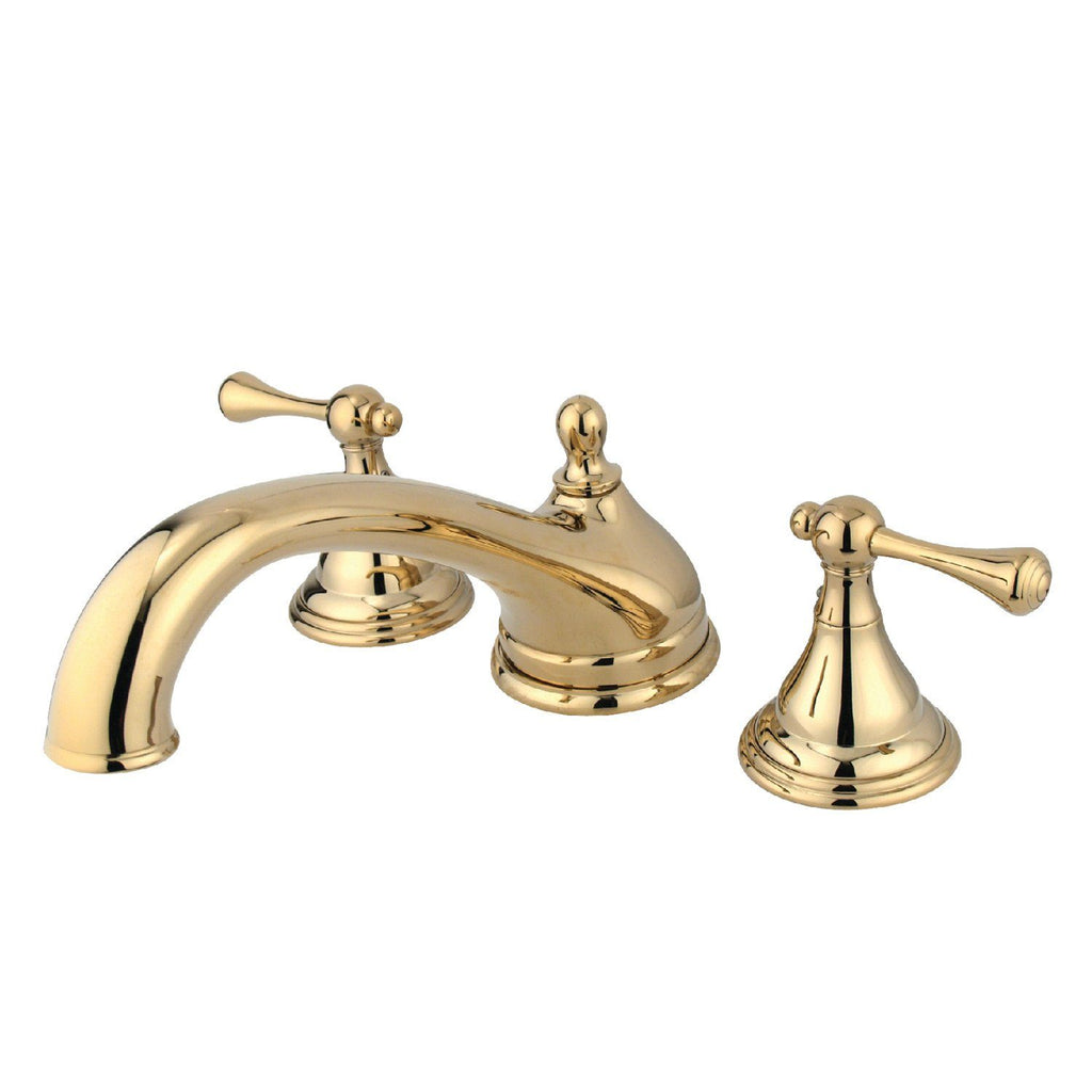 Vintage Two-Handle 3-Hole Deck Mount Roman Tub Faucet