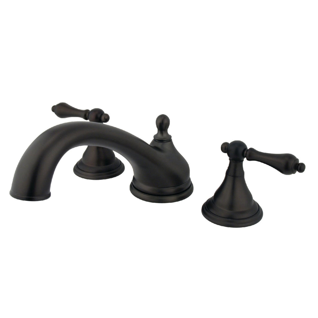 Vintage Two-Handle 3-Hole Deck Mount Roman Tub Faucet