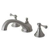 Vintage Two-Handle 3-Hole Deck Mount Roman Tub Faucet