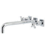 Millennium Two-Handle 3-Hole Wall Mount Roman Tub Faucet