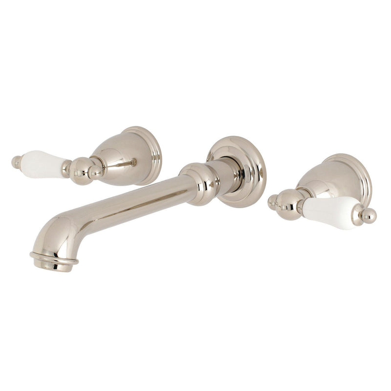 English Vintage Two-Handle 3-Hole Wall Mount Roman Tub Faucet