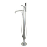 English Country Single-Handle 1-Hole Freestanding Tub Faucet with Hand Shower