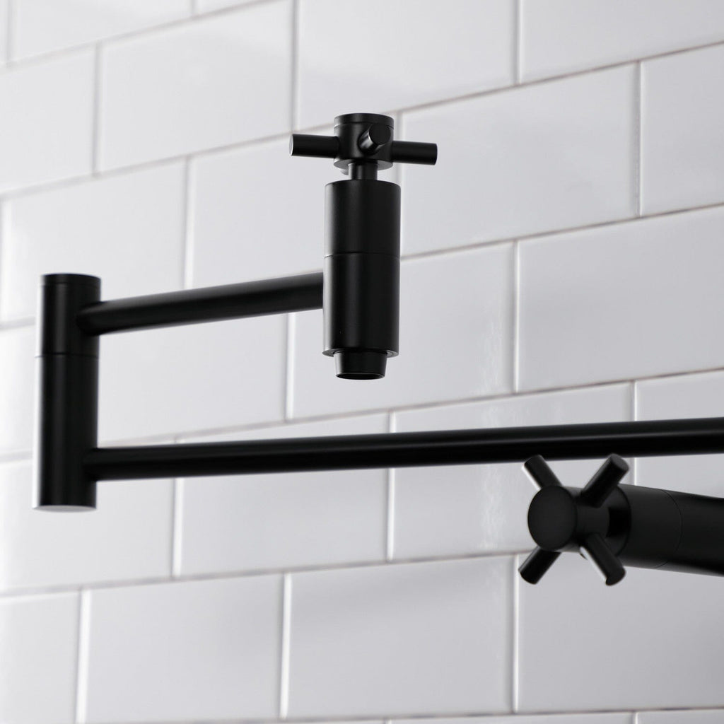 Concord Two-Handle 1-Hole Deck Mount Pot Filler Faucet