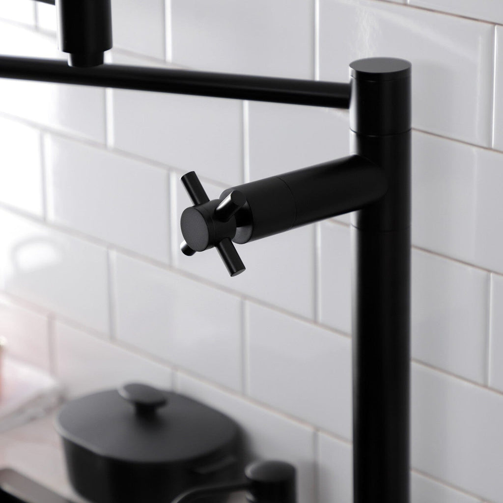 Concord Two-Handle 1-Hole Deck Mount Pot Filler Faucet