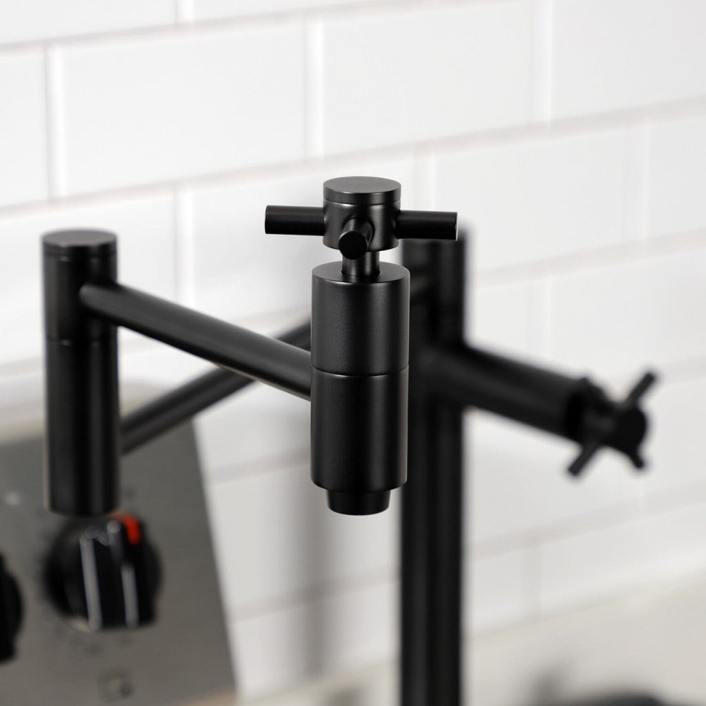 Concord Two-Handle 1-Hole Deck Mount Pot Filler Faucet