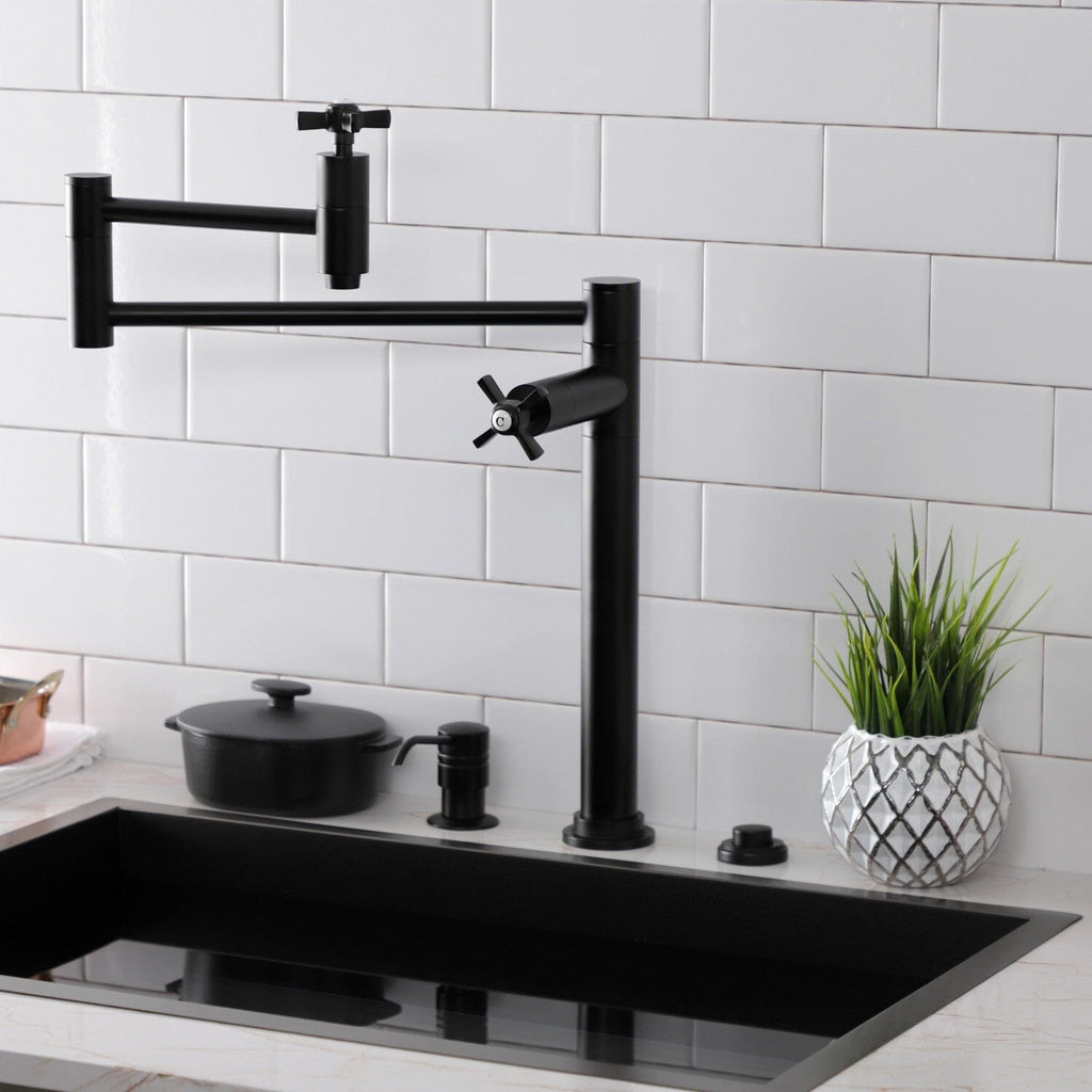 Millennium Two-Handle 1-Hole Deck Mount Pot Filler Faucet