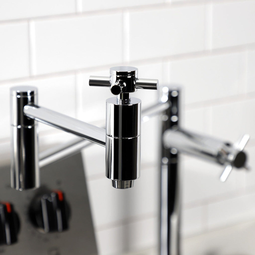 Concord Two-Handle 1-Hole Deck Mount Pot Filler Faucet