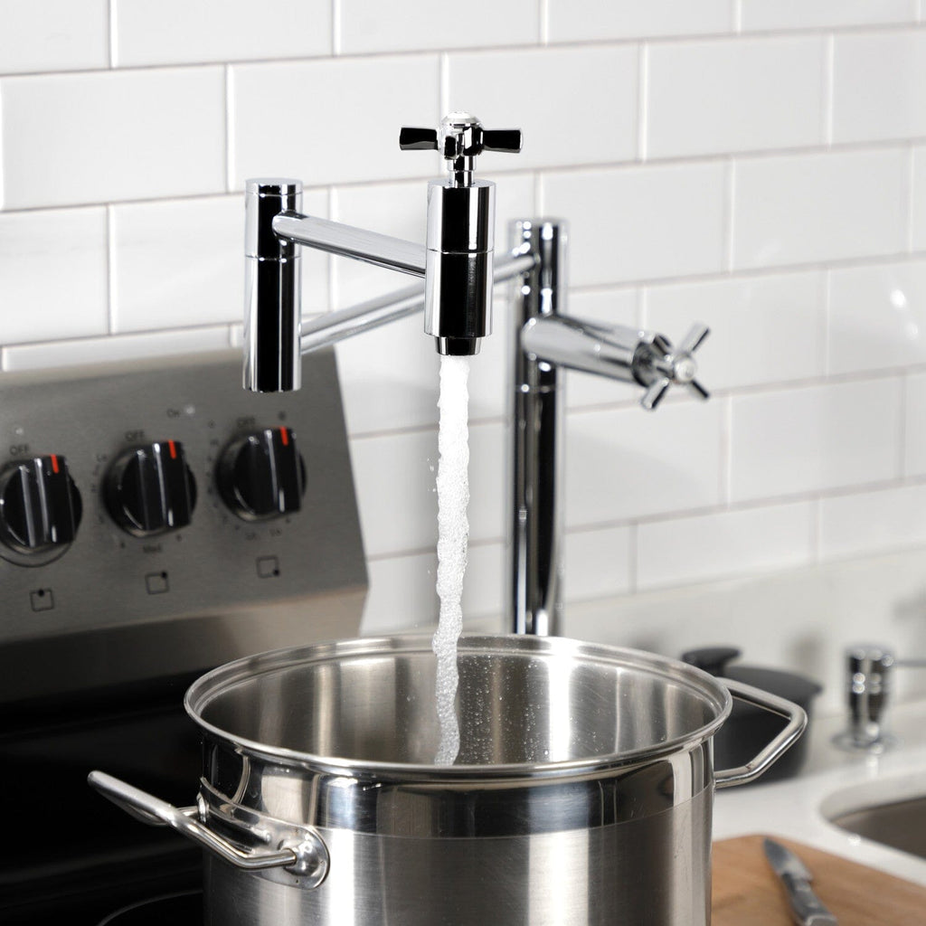 Millennium Two-Handle 1-Hole Deck Mount Pot Filler Faucet