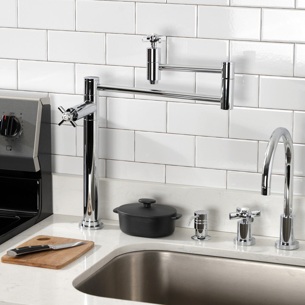 Millennium Two-Handle 1-Hole Deck Mount Pot Filler Faucet