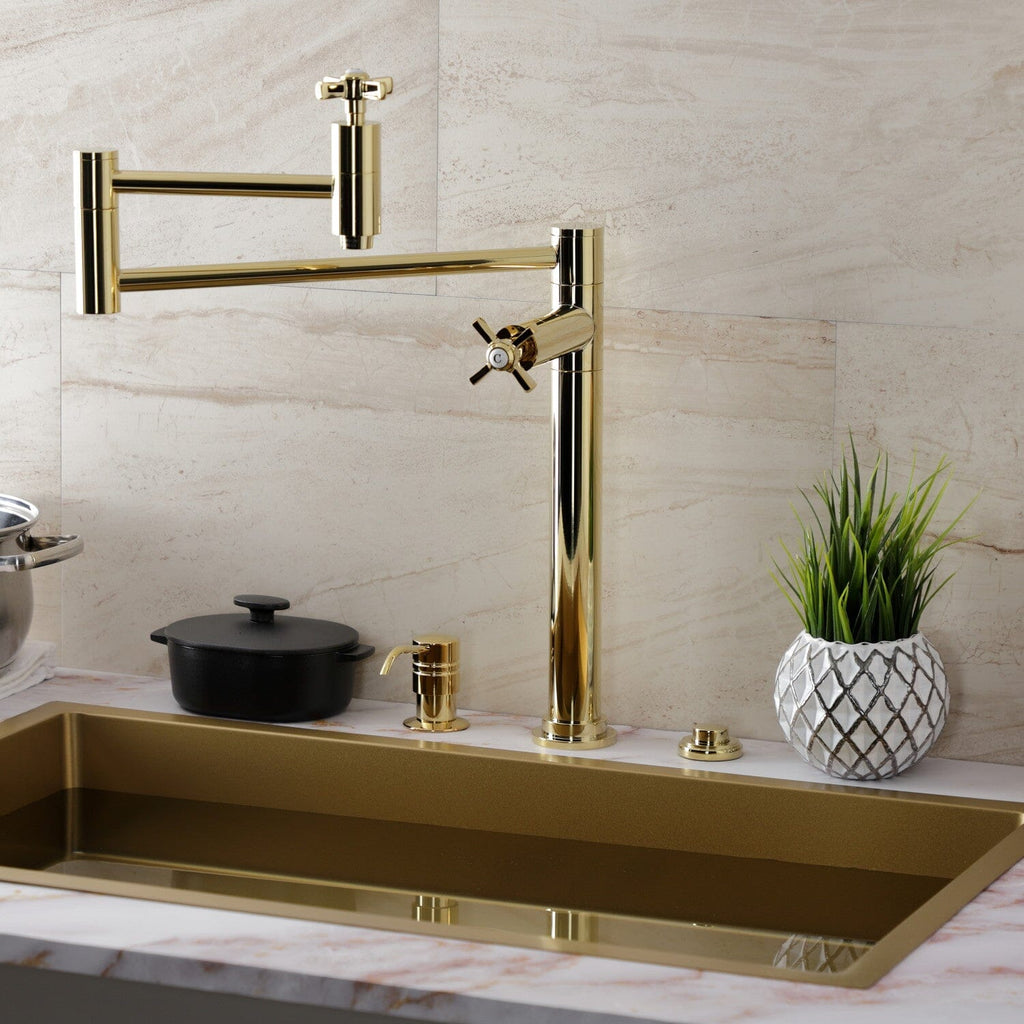 Millennium Two-Handle 1-Hole Deck Mount Pot Filler Faucet