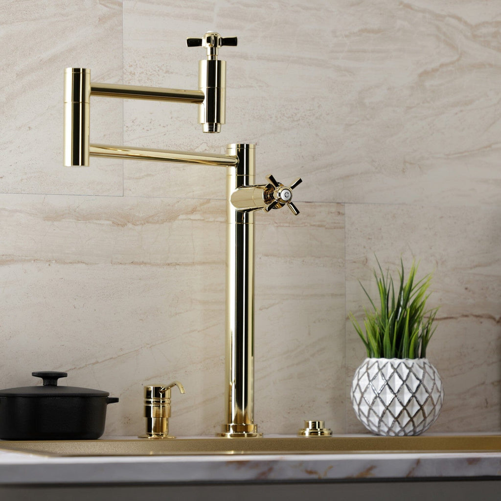 Millennium Two-Handle 1-Hole Deck Mount Pot Filler Faucet