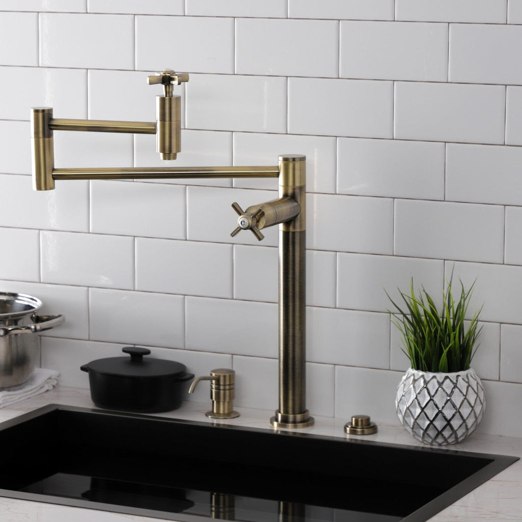 Millennium Two-Handle 1-Hole Deck Mount Pot Filler Faucet