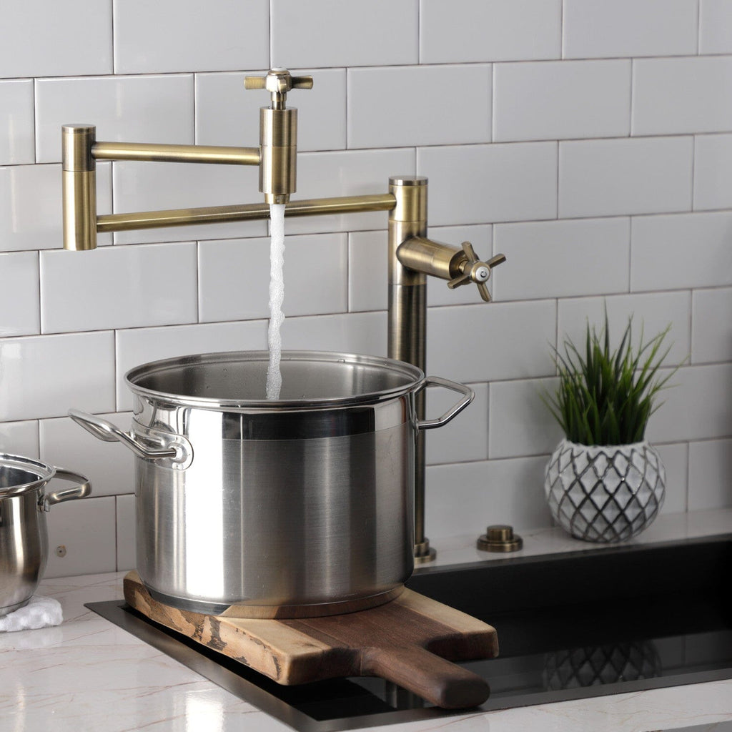 Millennium Two-Handle 1-Hole Deck Mount Pot Filler Faucet