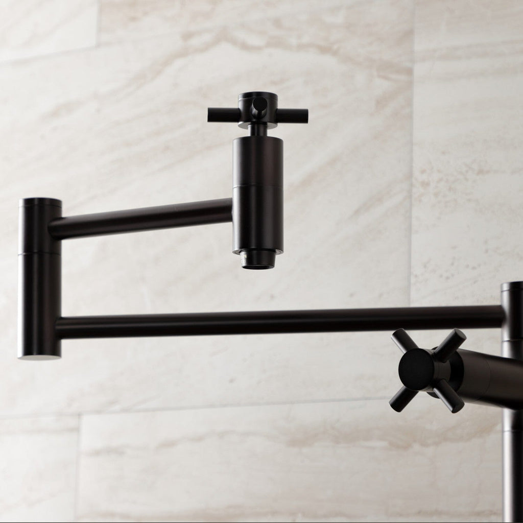 Concord Two-Handle 1-Hole Deck Mount Pot Filler Faucet