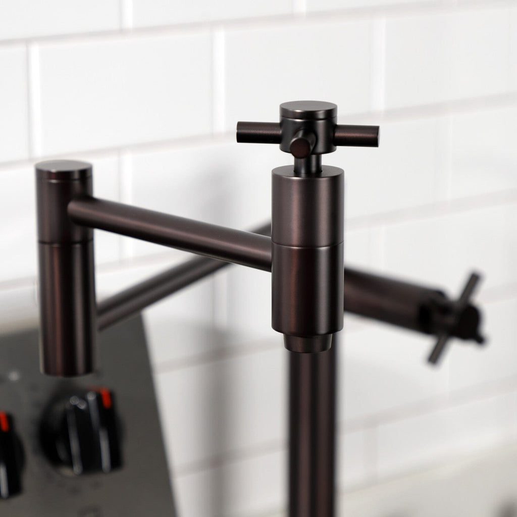 Concord Two-Handle 1-Hole Deck Mount Pot Filler Faucet