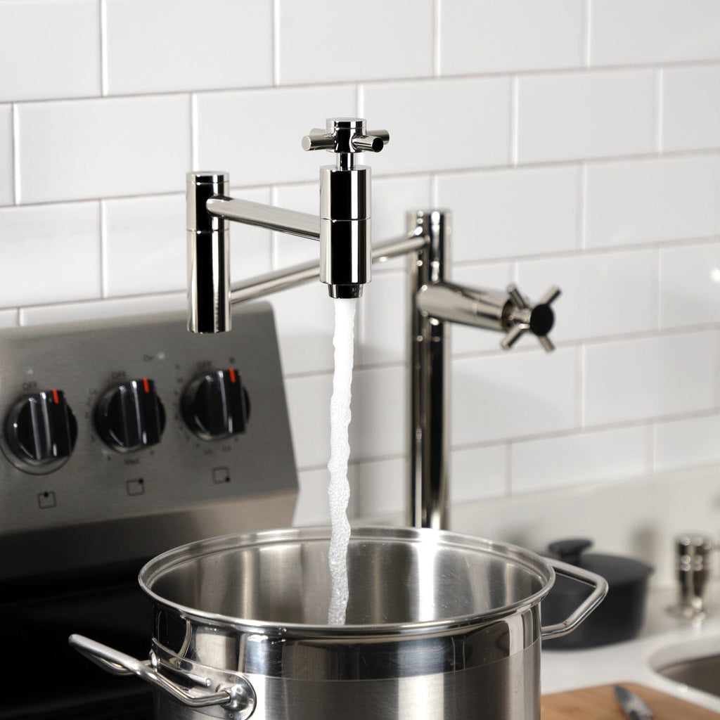 Concord Two-Handle 1-Hole Deck Mount Pot Filler Faucet