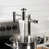 Concord Two-Handle 1-Hole Deck Mount Pot Filler Faucet
