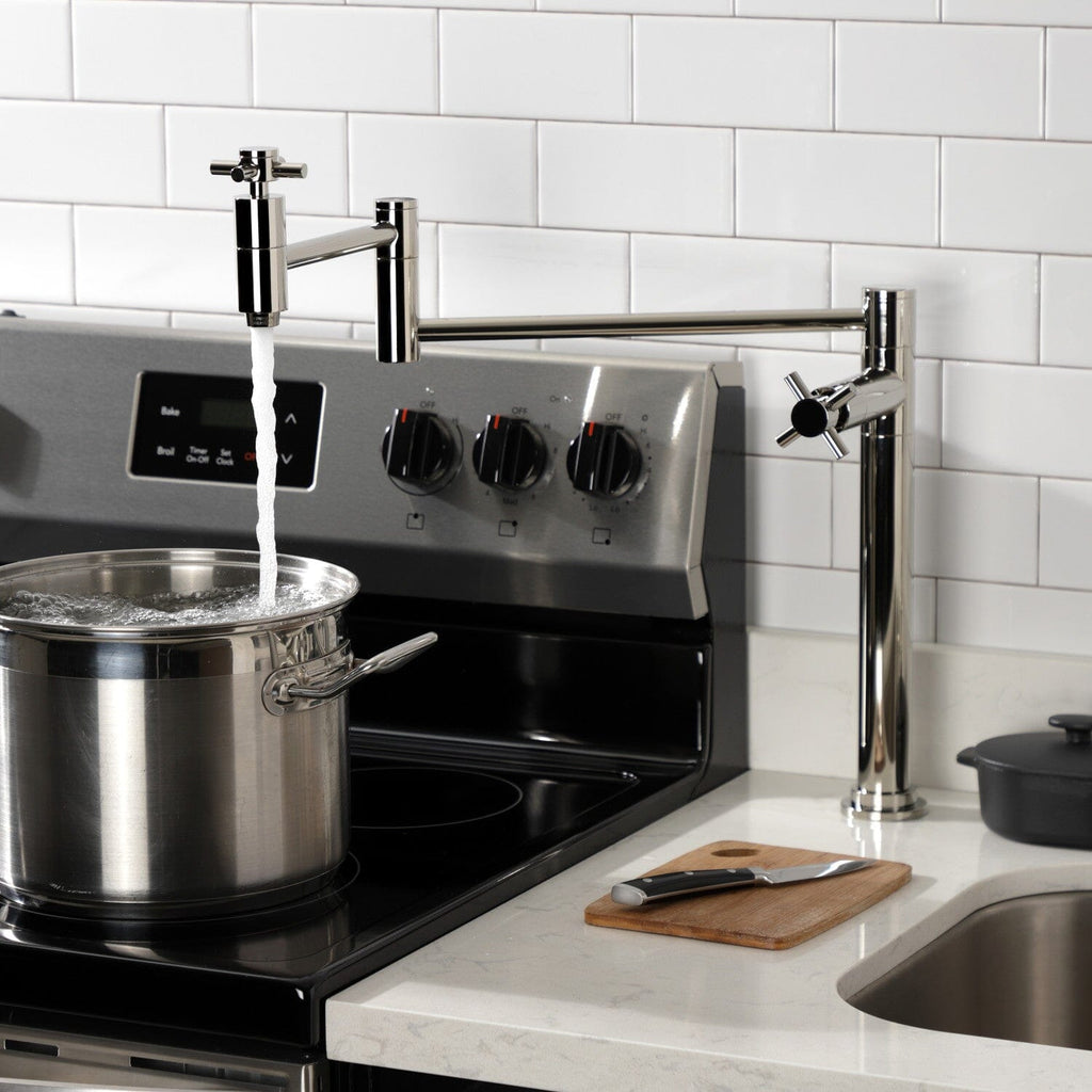 Concord Two-Handle 1-Hole Deck Mount Pot Filler Faucet