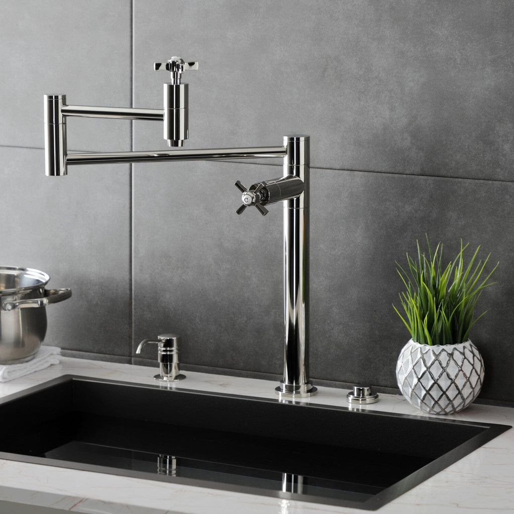 Millennium Two-Handle 1-Hole Deck Mount Pot Filler Faucet