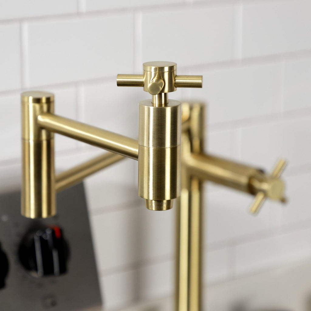 Concord Two-Handle 1-Hole Deck Mount Pot Filler Faucet