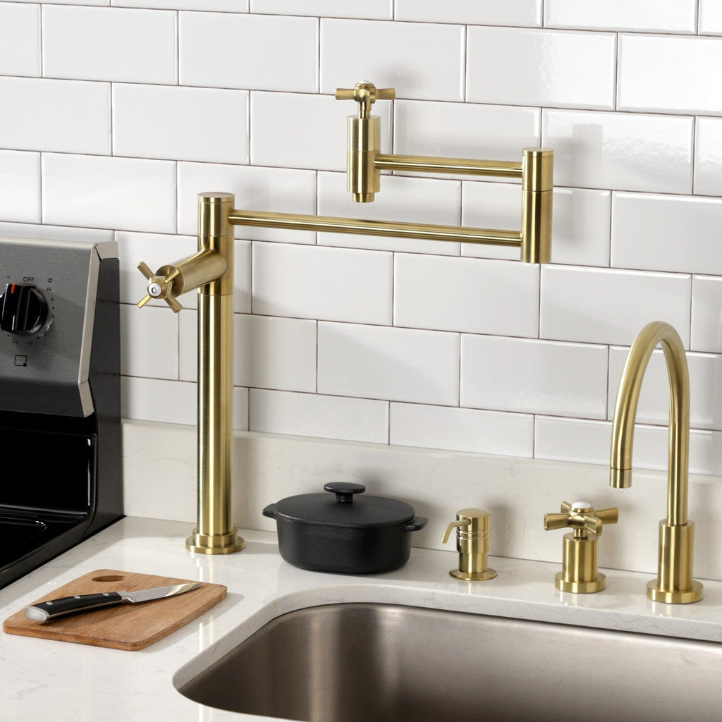 Millennium Two-Handle 1-Hole Deck Mount Pot Filler Faucet