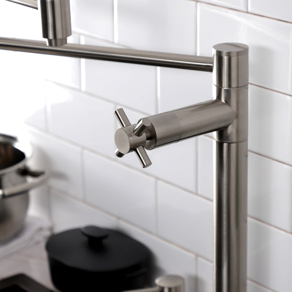 Concord Two-Handle 1-Hole Deck Mount Pot Filler Faucet