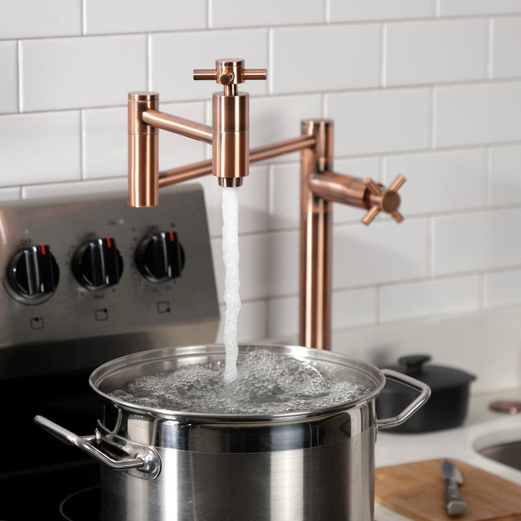 Concord Two-Handle 1-Hole Deck Mount Pot Filler Faucet
