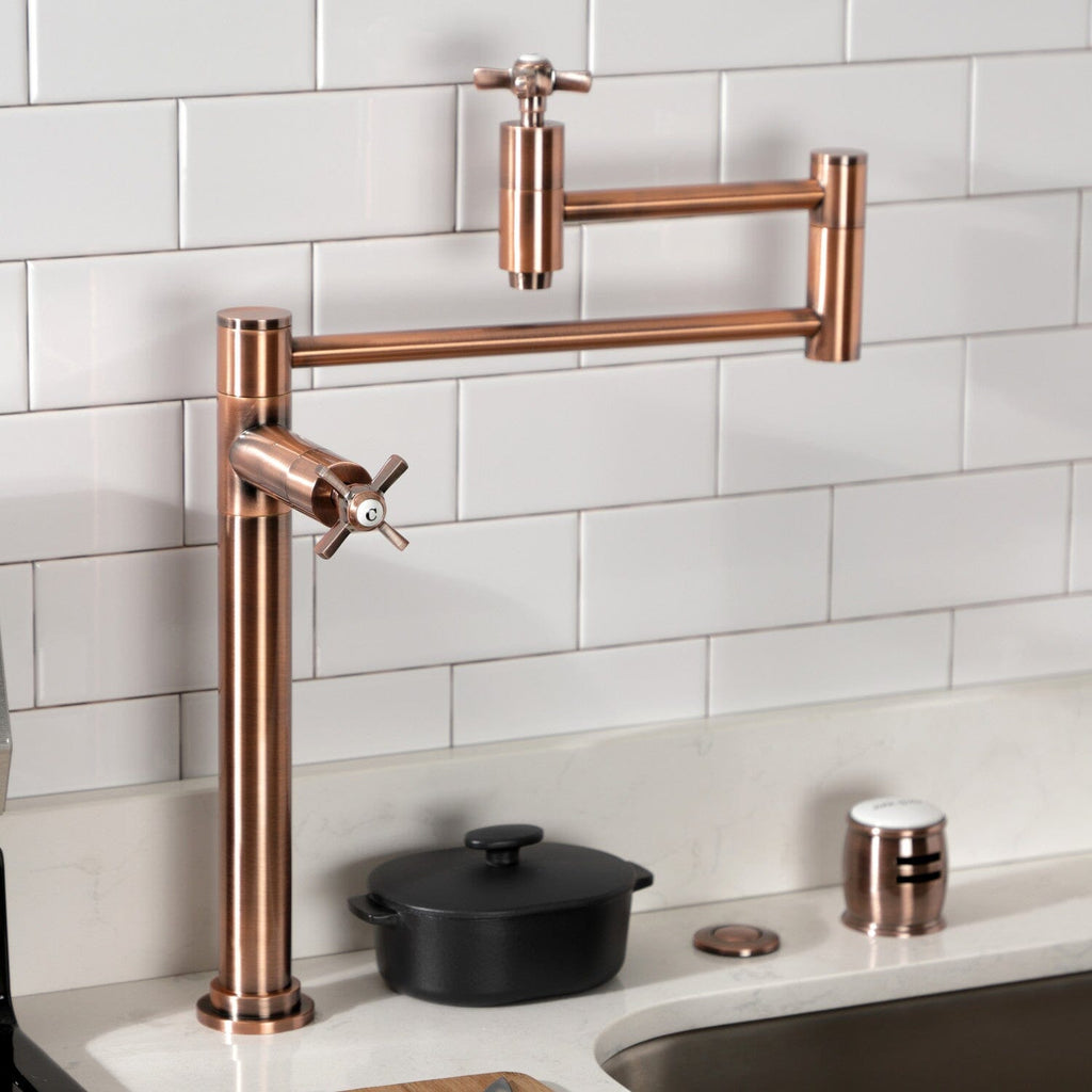 Millennium Two-Handle 1-Hole Deck Mount Pot Filler Faucet