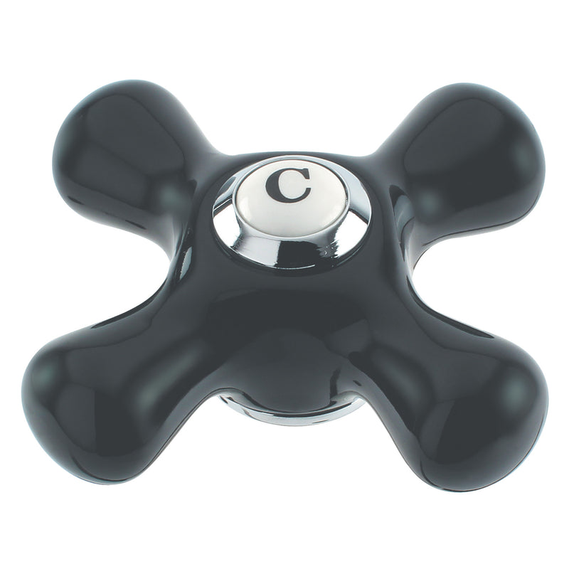 Duchess Black Porcelain Cross Handle (Cold Side)