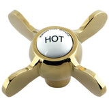 Essex Brass Cross Handle (Hot Side)