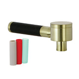 Kaiser Brass Lever Handle with Neoprene Sleeve