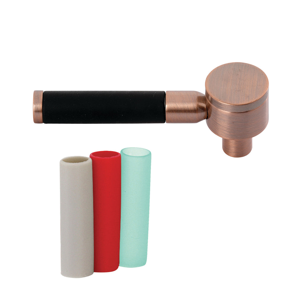 Kaiser Brass Lever Handle with Neoprene Sleeve