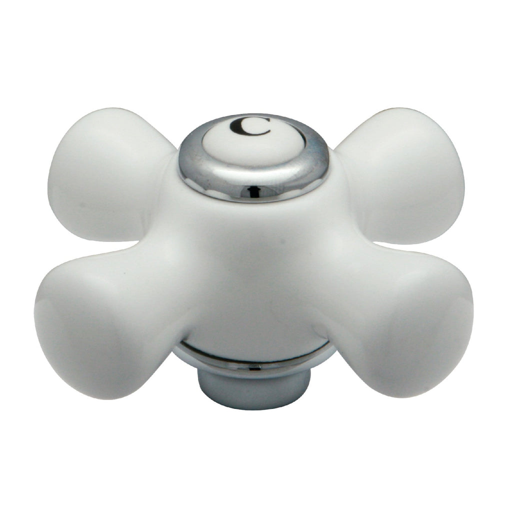 Porcelain Cross Handle (Cold Side)