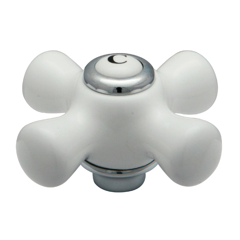 Porcelain Cross Handle (Cold Side)
