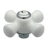 Porcelain Cross Handle (Cold Side)