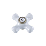 Porcelain Cross Handle (Cold Side)